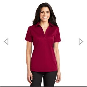 Port Authority L540 Ladies Silk Touch Performance Polo - Red